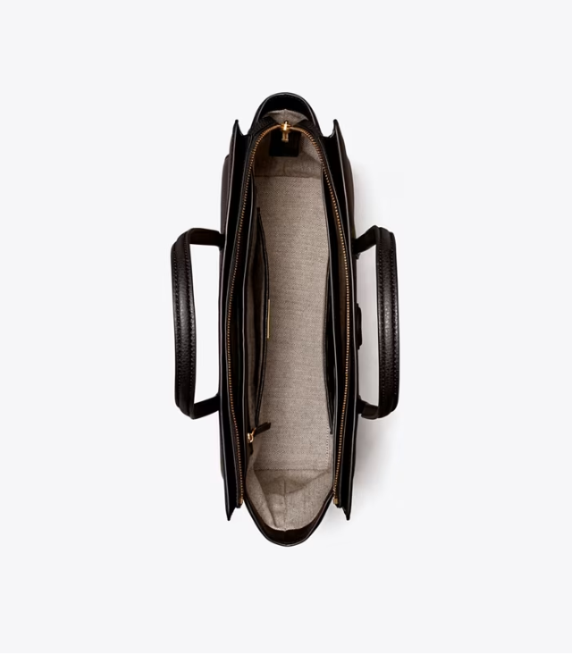 Women's Tory Burch Robinson Pebbled Handbag Black | YWBEKP-507 - Tory Burch Outlet Sale