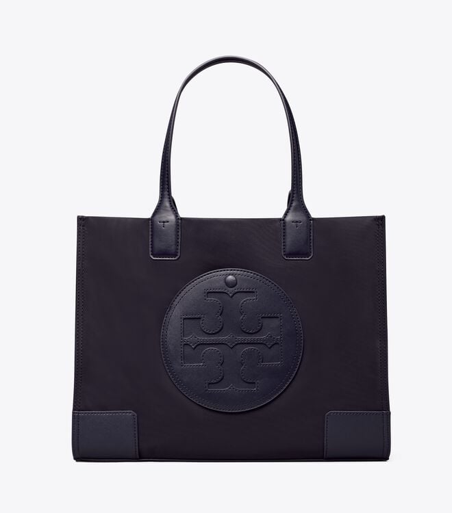 Women's Tory Burch Small Ella Tote Bags Navy | QLBJGV-805 - Tory Burch Outlet Sale