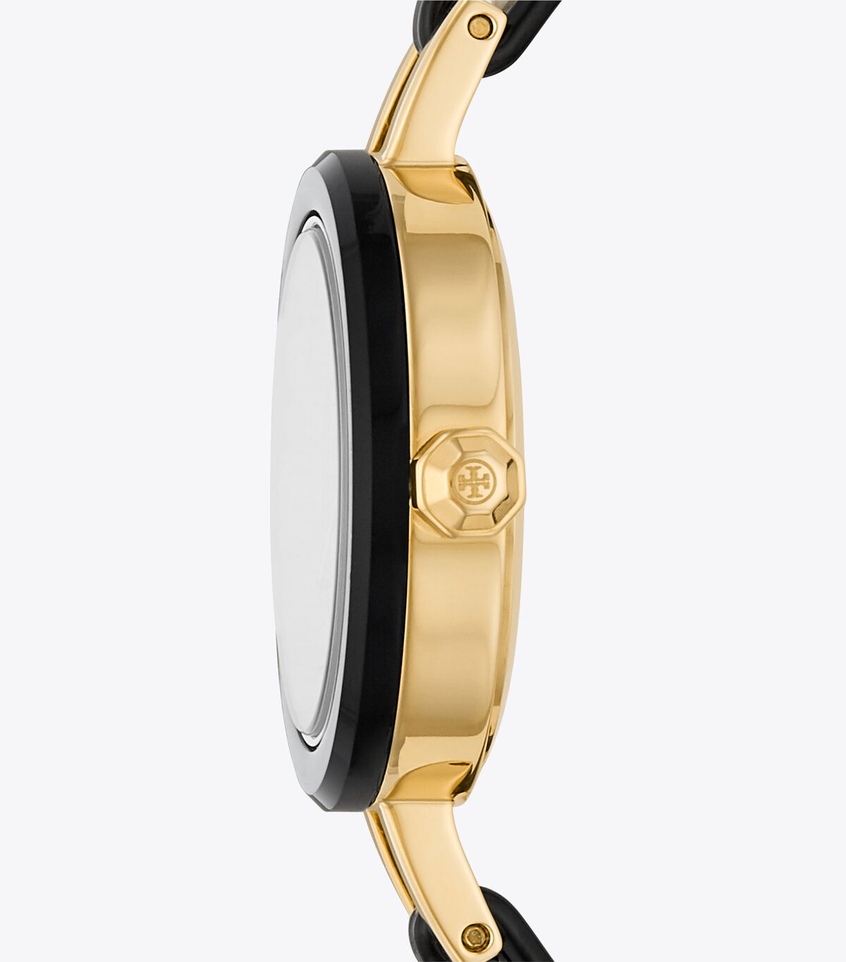 Women's Tory Burch Reva Bangle 29 Mm Watches Black / Gold | BQXKMG-781 - Tory Burch Outlet Sale