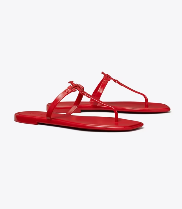 Women's Tory Burch Roxanne Jelly Sandals Red | QTOUKX-309 - Tory Burch Outlet Sale