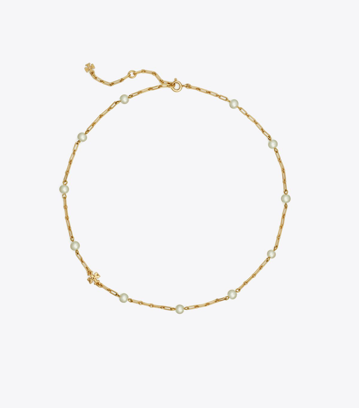 Women's Tory Burch Thin Roxanne Chain Necklace Gold | BHJFYK-194 - Tory Burch Outlet Sale