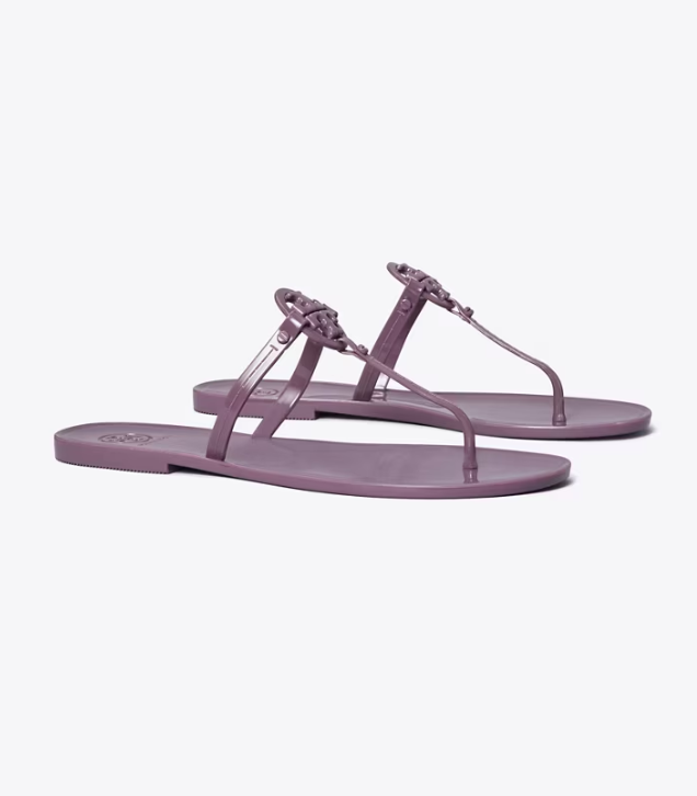 Women's Tory Burch Mini Miller Jelly Thong Sandal Sandals Purple | NFBWMK-504 - Tory Burch Outlet Sale