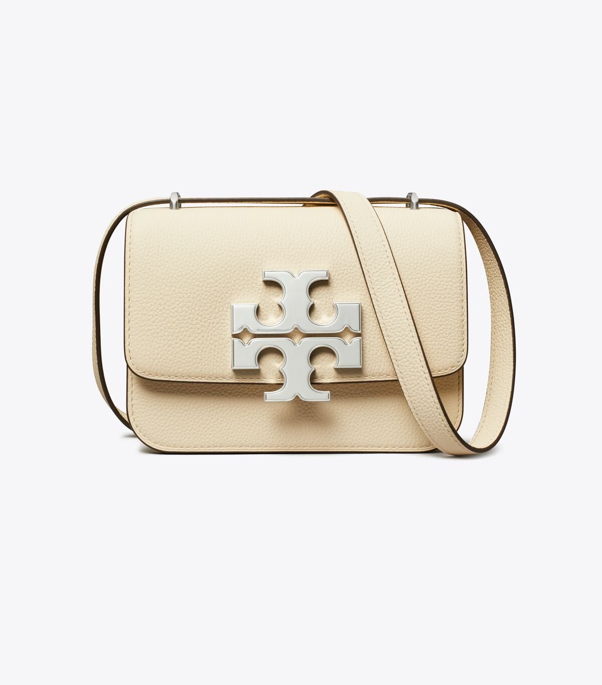 Women's Tory Burch Small Eleanor Pebbled Shoulder Bags Cream | IFMGAH-796 - Tory Burch Outlet Sale