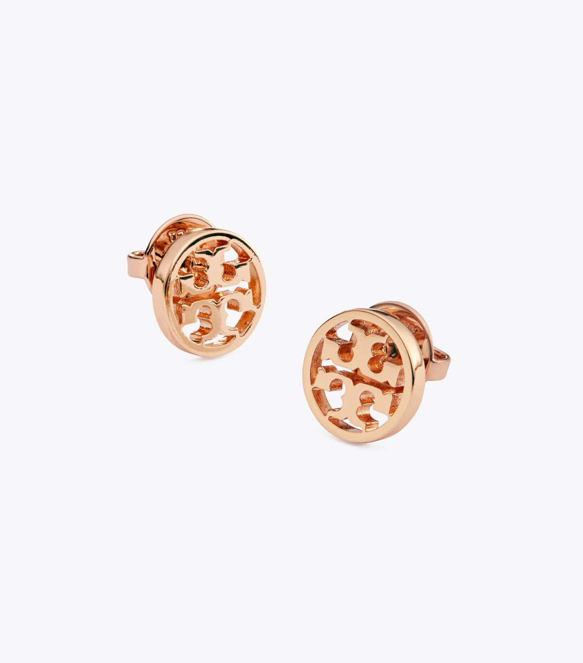 Women's Tory Burch Miller Stud Earrings Rose Gold | RTQCYV-329 - Tory Burch Outlet Sale