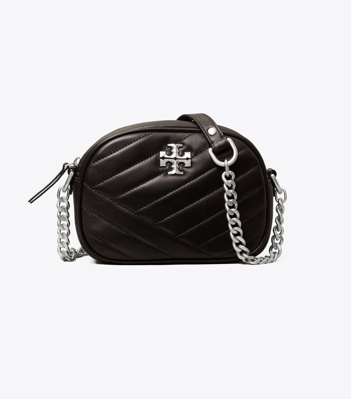 Women's Tory Burch Kira Chevron Small Mini Bags Black | YOLPAZ-712 - Tory Burch Outlet Sale