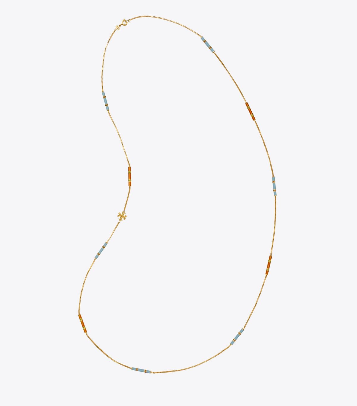 Women's Tory Burch Long Kira Enamel Necklace Multicolor | YVSQLU-415 - Tory Burch Outlet Sale