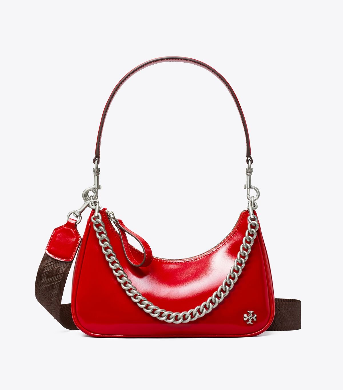 Women's Tory Burch Small 151 Mercer Spazzolato Mini Bags Red | USXLYZ-104 - Tory Burch Outlet Sale