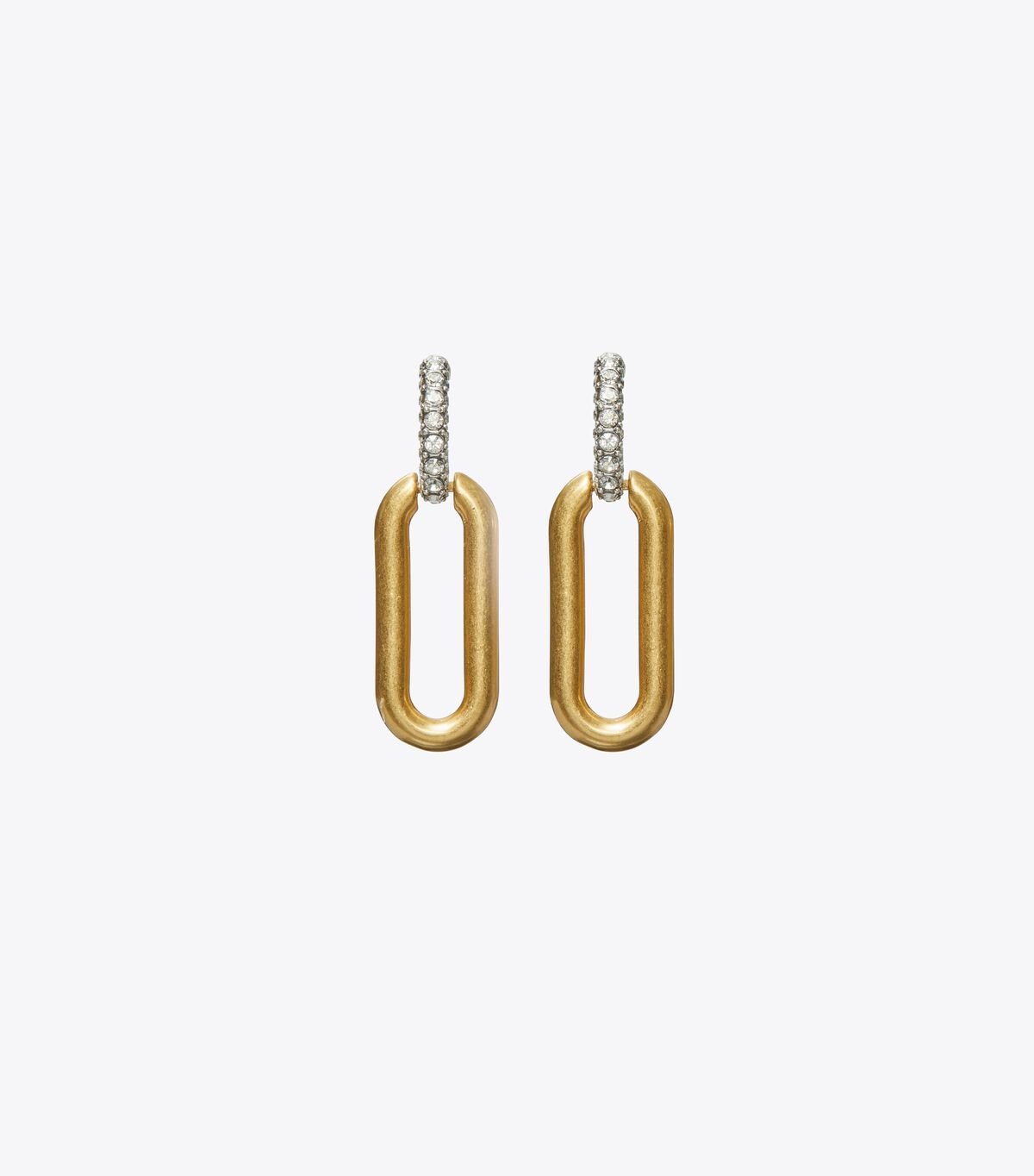 Women's Tory Burch Roxanne Link Earrings Blue Grey / Gold | KZTXNV-281 - Tory Burch Outlet Sale