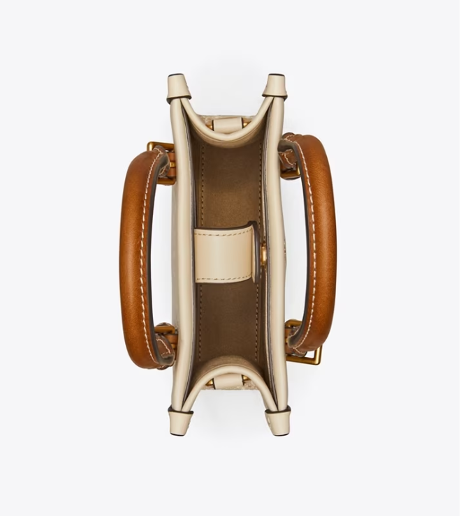 Women's Tory Burch Mini T Monogram Handbag Cream | BGVNSW-298 - Tory Burch Outlet Sale