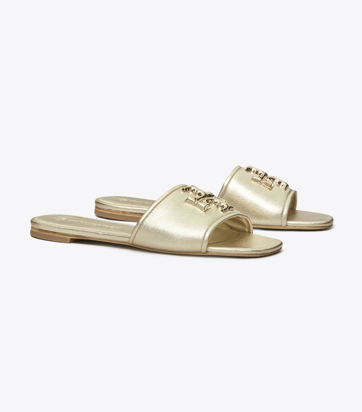 Women's Tory Burch Eleanor, C-width Slides Gold | XNDCOW-610 - Tory Burch Outlet Sale