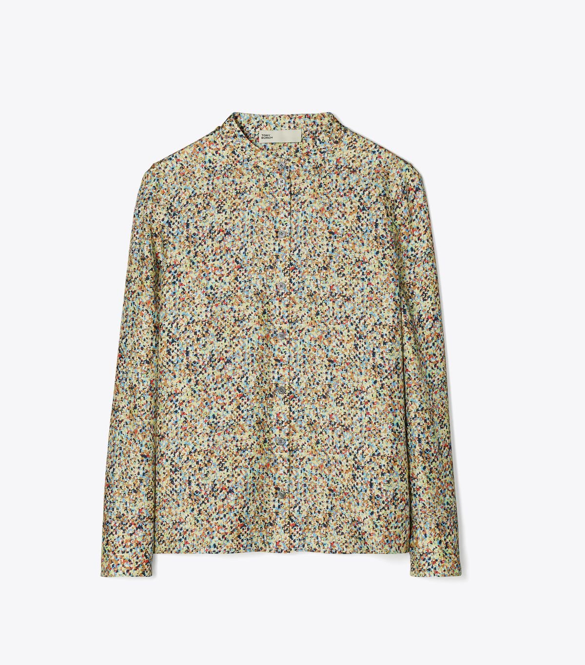Women's Tory Burch Printed Silk Twill Shirts Multicolor | KEXPUN-985 - Tory Burch Outlet Sale