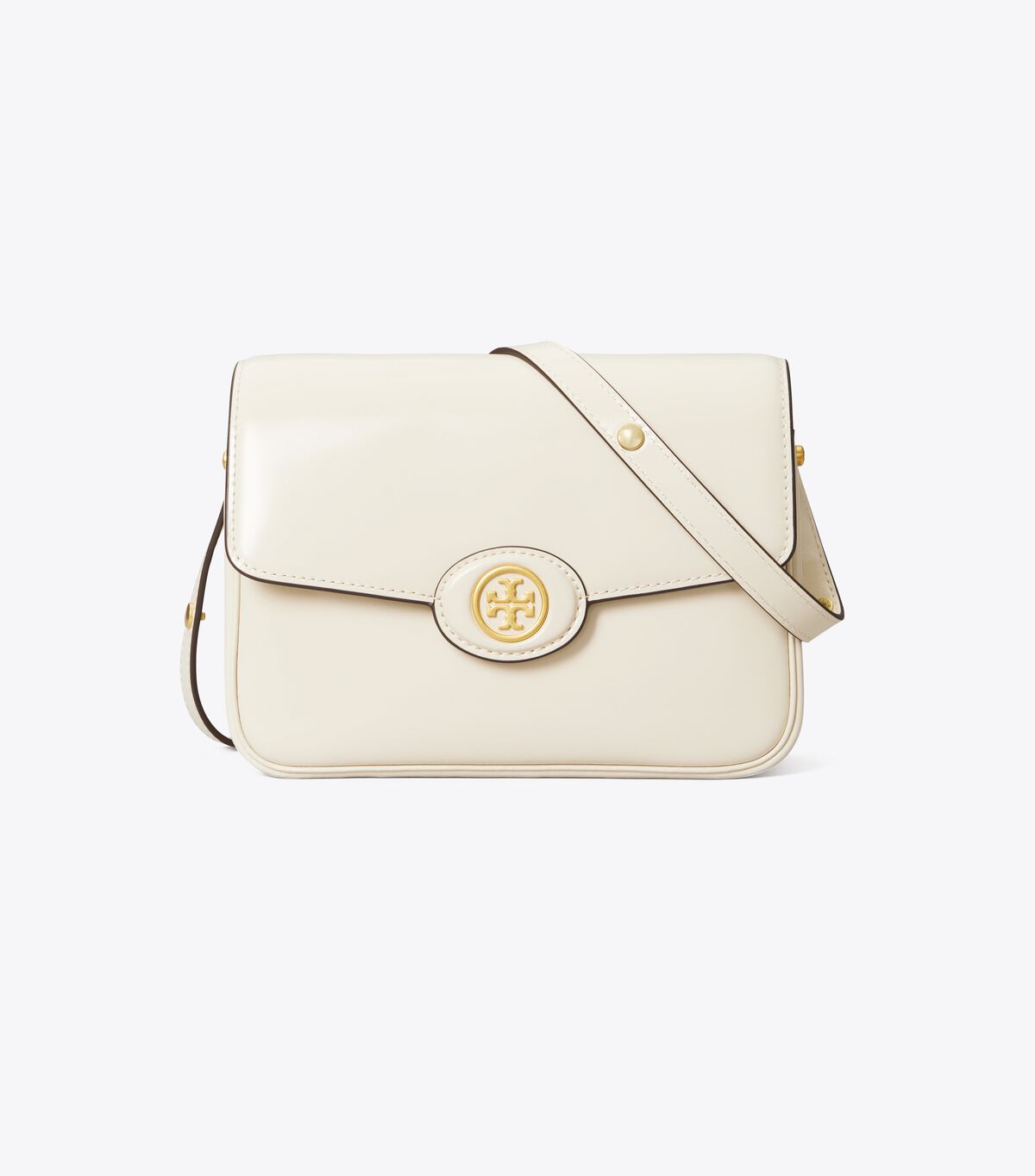 Women's Tory Burch Robinson Spazzolato Convertible Shoulder Bags White | CQGPTK-603 - Tory Burch Outlet Sale