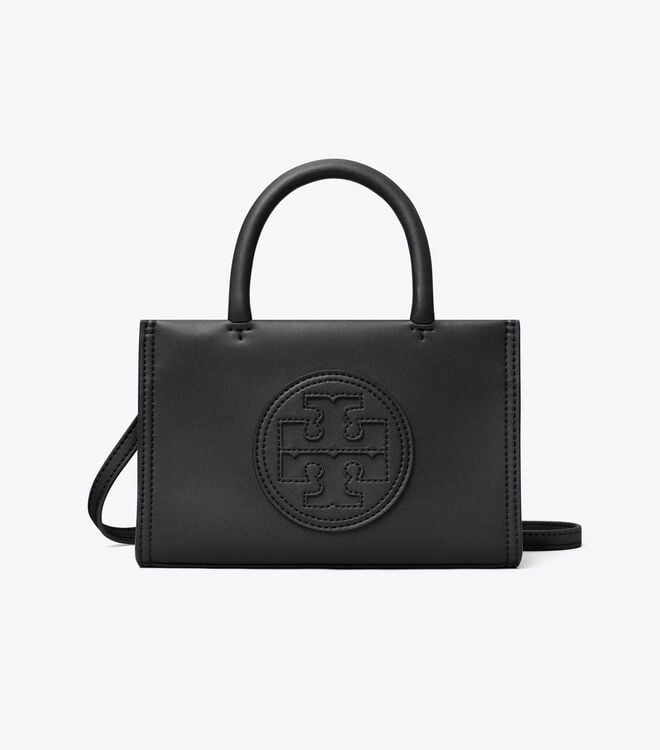 Women's Tory Burch Mini Ella Bio Tote Bags Black | BUEKJQ-782 - Tory Burch Outlet Sale