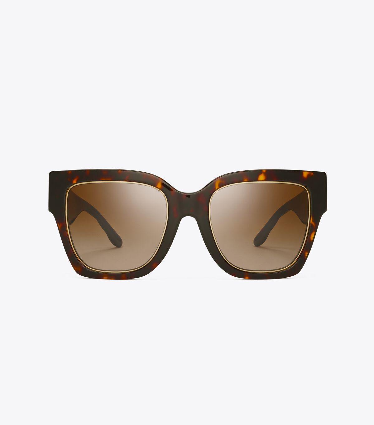 Women's Tory Burch Kira Chevron Square Sunglasses Brown | QVLRIP-291 - Tory Burch Outlet Sale