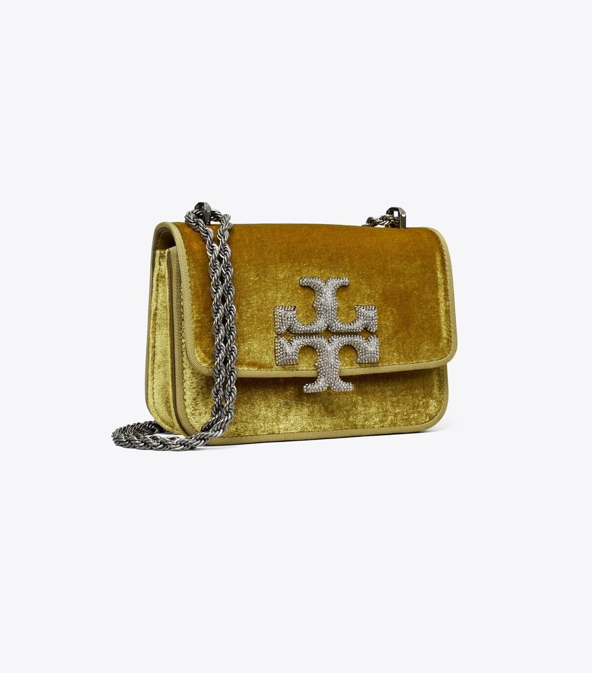 Women's Tory Burch Small Eleanor Velvet Crossbody Bags Copper | YBTROC-268 - Tory Burch Outlet Sale