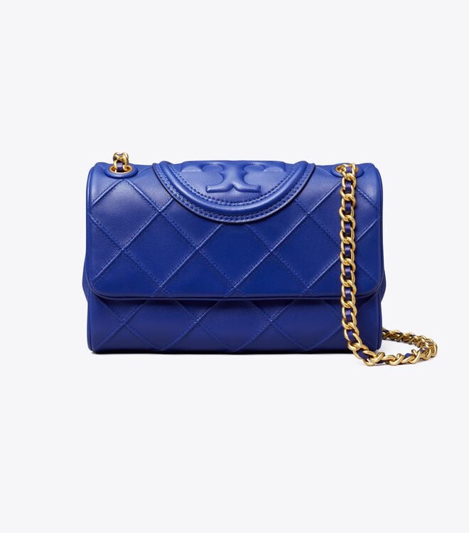 Women's Tory Burch Small Fleming Soft Convertible Shoulder Bags Navy | LKXWEM-586 - Tory Burch Outlet Sale