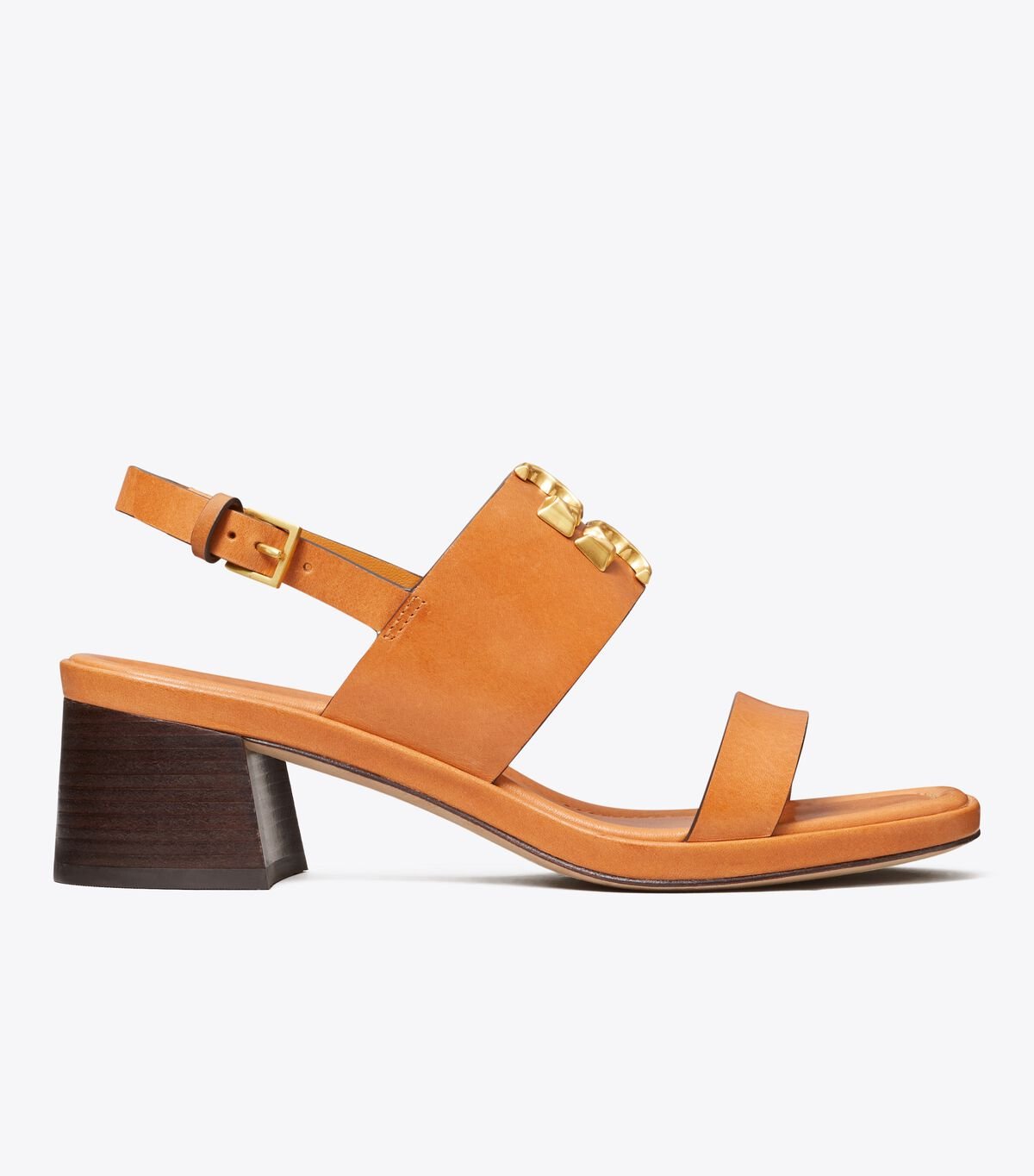 Women's Tory Burch Eleanor Heels Sandals Brown | VZESYW-579 - Tory Burch Outlet Sale