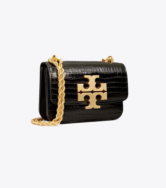 Women's Tory Burch Small Eleanor Crossbody Bags Black | XICUKY-509 - Tory Burch Outlet Sale