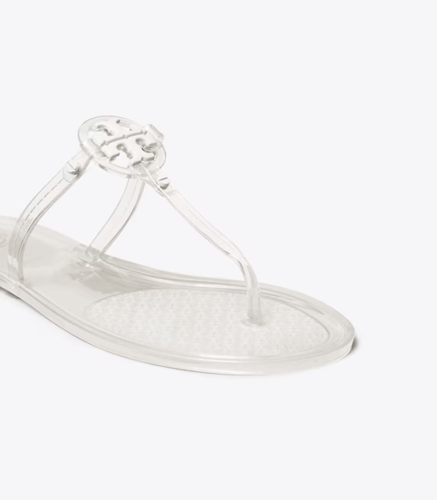 Women's Tory Burch Mini Miller Jelly Thong Sandal Sandals White | CLZIUE-985 - Tory Burch Outlet Sale