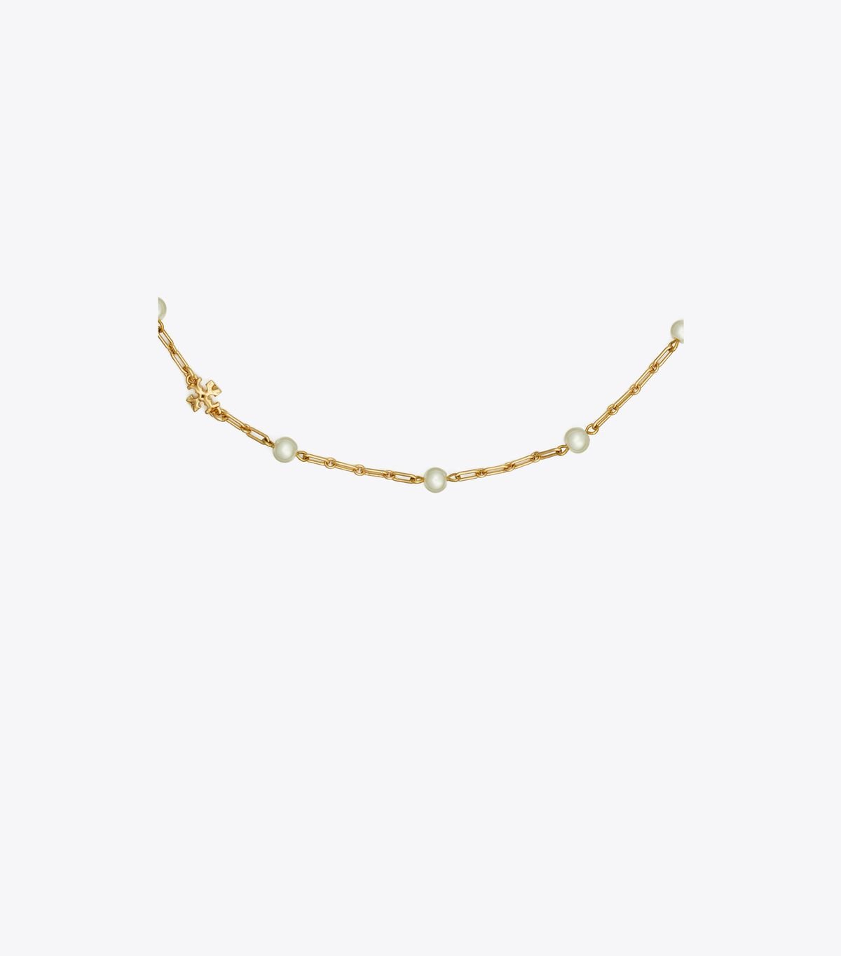 Women's Tory Burch Thin Roxanne Chain Necklace Gold | BHJFYK-194 - Tory Burch Outlet Sale