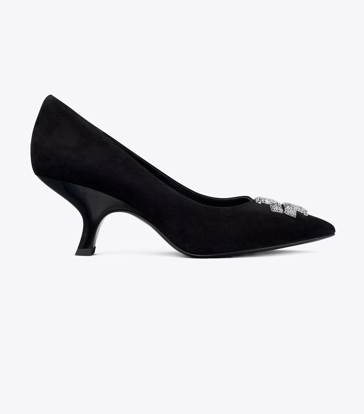 Women's Tory Burch Eleanor Pavé Pumps Black | KGEMSJ-512 - Tory Burch Outlet Sale