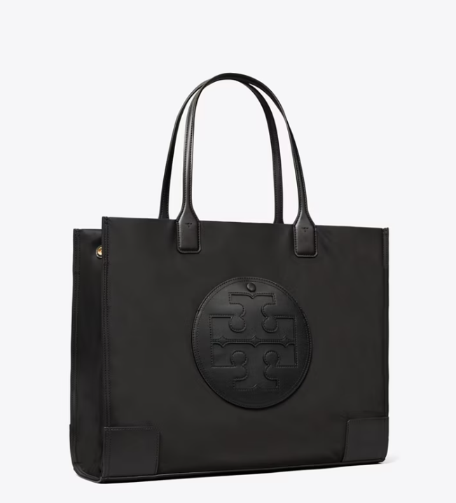 Women's Tory Burch Ella Handbag Black | ECTURH-341 - Tory Burch Outlet Sale