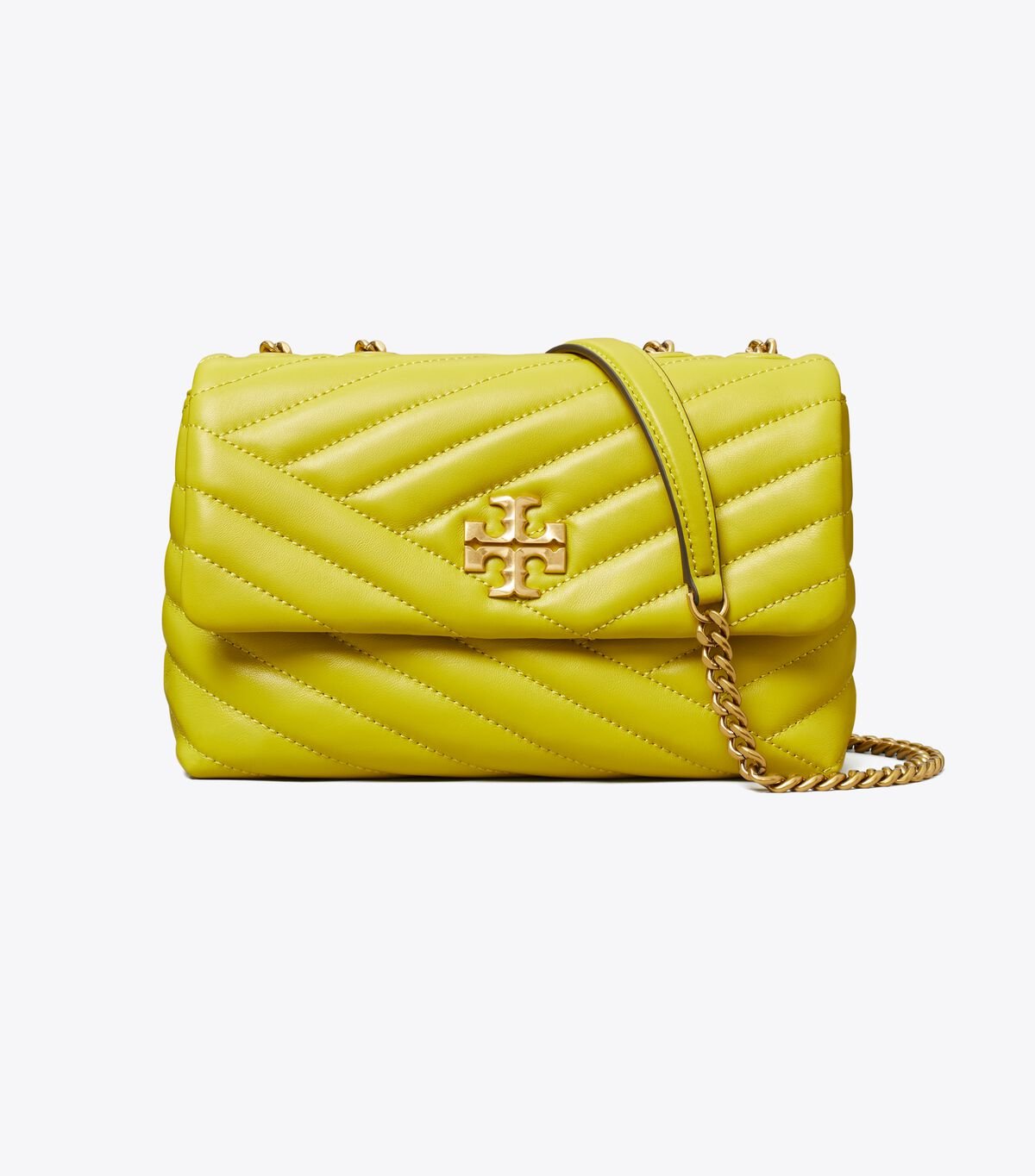 Women's Tory Burch Small Kira Chevron Convertible Shoulder Bags Yellow | YSDKXL-617 - Tory Burch Outlet Sale