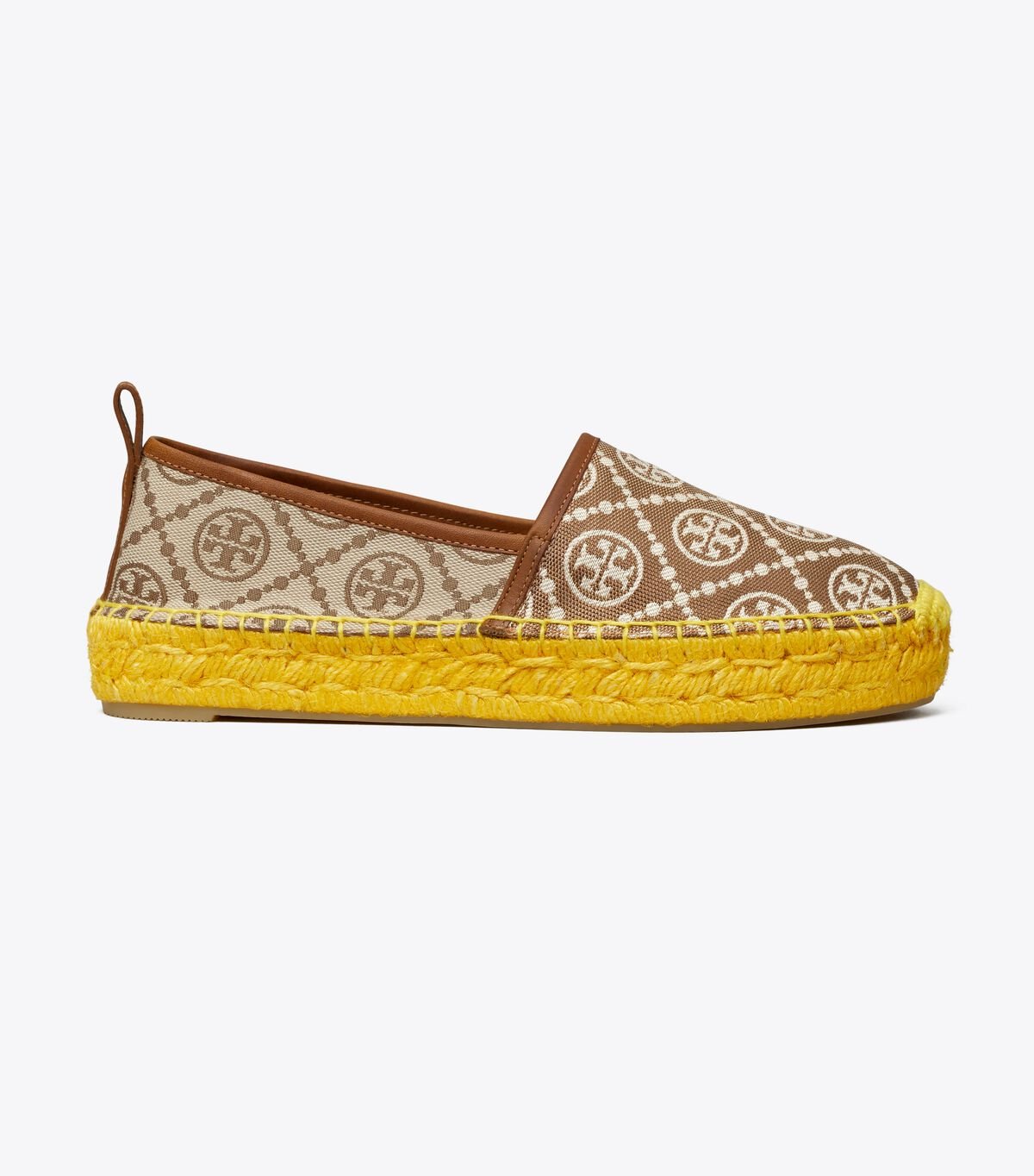 Women's Tory Burch T Monogram Platform Espadrille Brown / Yellow | MPCEIF-321 - Tory Burch Outlet Sale