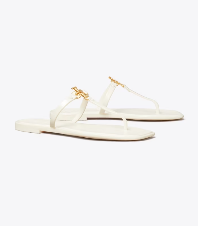 Women's Tory Burch Roxanne Jelly Sandals White | IBWHEJ-608 - Tory Burch Outlet Sale