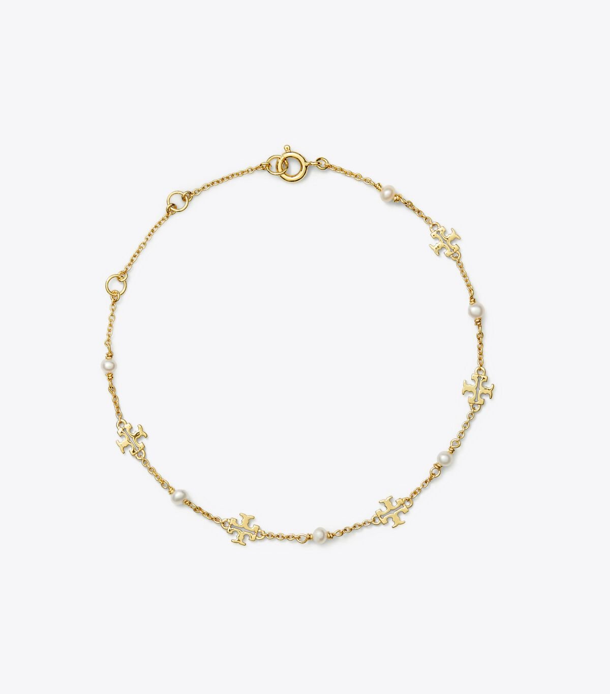 Women's Tory Burch Kira Pearl Delicate Chain Bracelet Gold | UIPSCB-983 - Tory Burch Outlet Sale