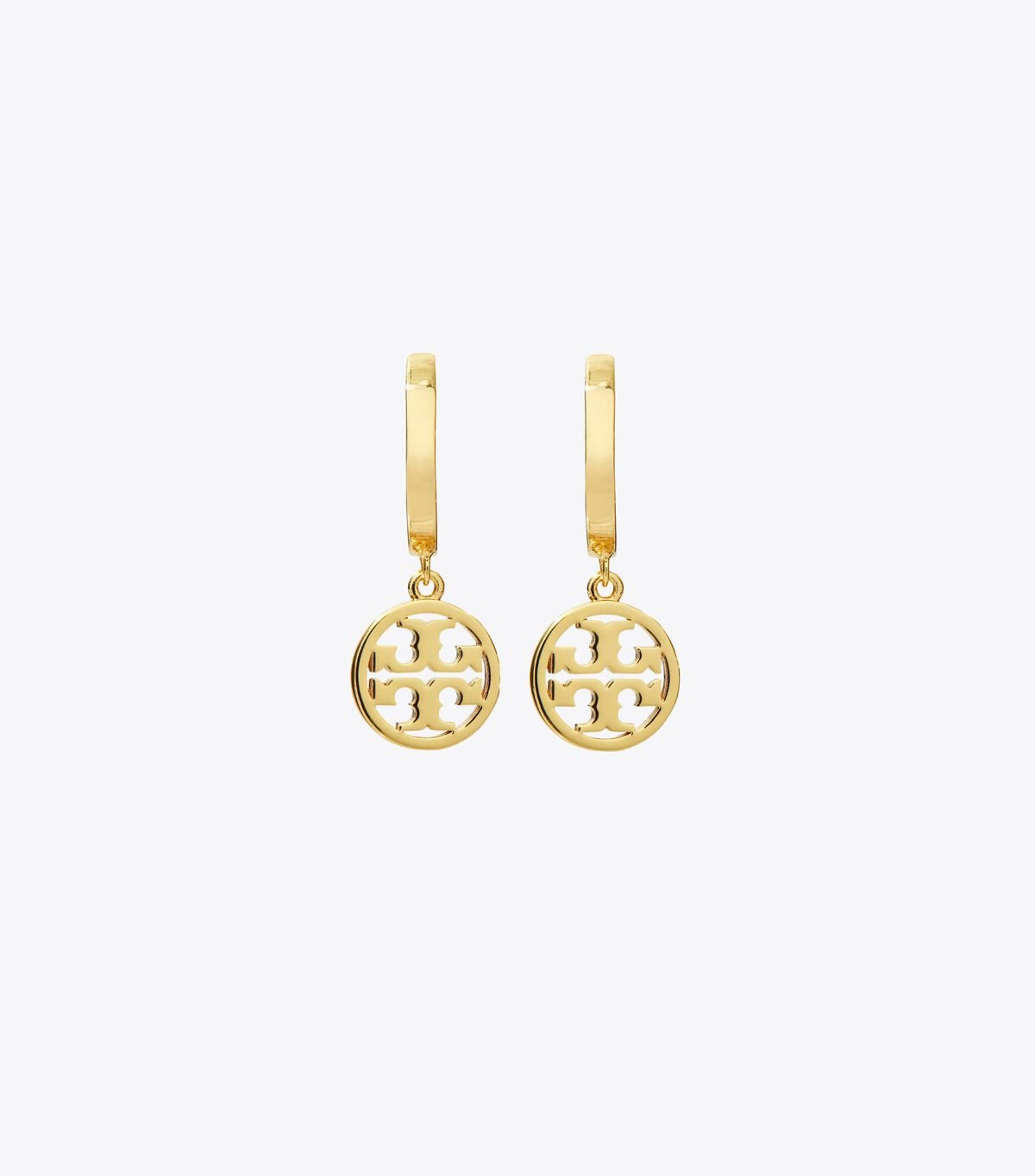 Women's Tory Burch Miller Huggie Hoop Earrings Gold | JLYORZ-173 - Tory Burch Outlet Sale