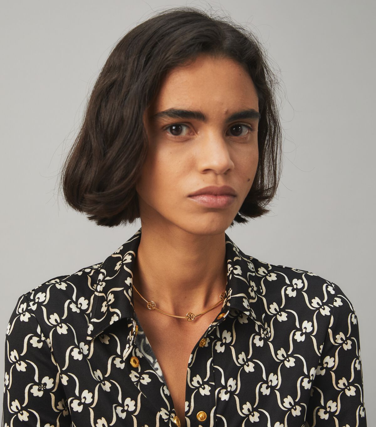 Women's Tory Burch Miller Stud Necklace Gold | RSLEOM-742 - Tory Burch Outlet Sale