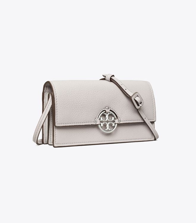 Women's Tory Burch Miller Crossbody Bags Grey | QWOGIB-762 - Tory Burch Outlet Sale
