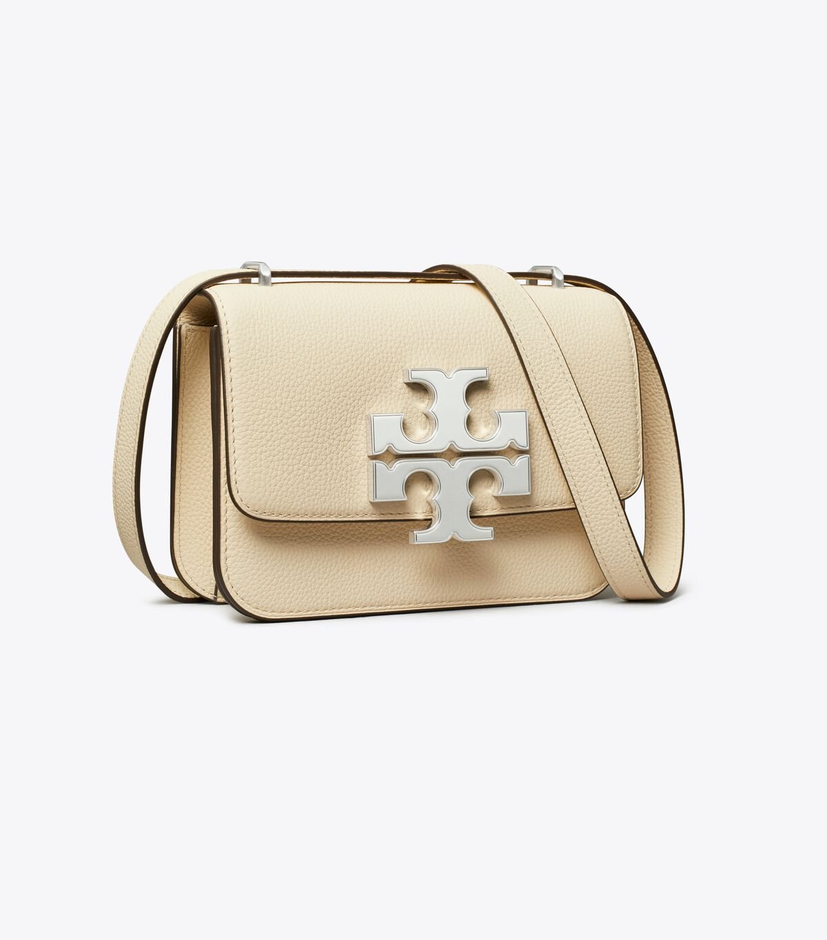 Women's Tory Burch Small Eleanor Pebbled Shoulder Bags Cream | IFMGAH-796 - Tory Burch Outlet Sale