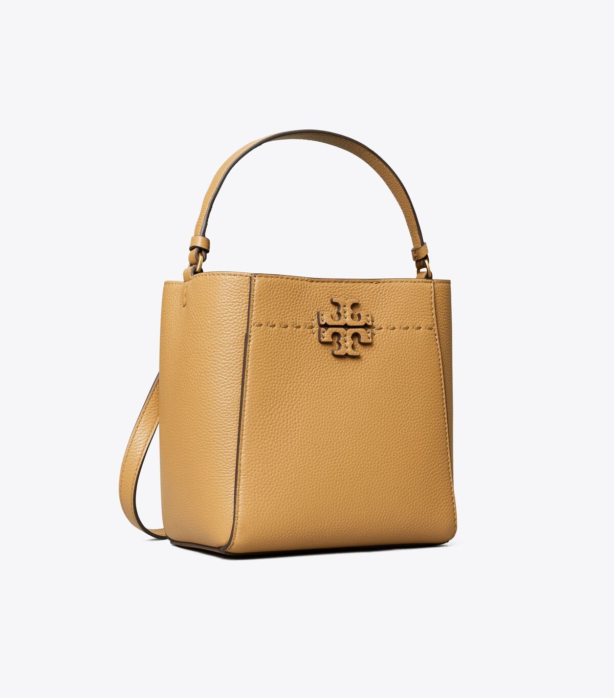 Women's Tory Burch Small Mcgraw Bucket Bags Brown | KWZXYT-840 - Tory Burch Outlet Sale