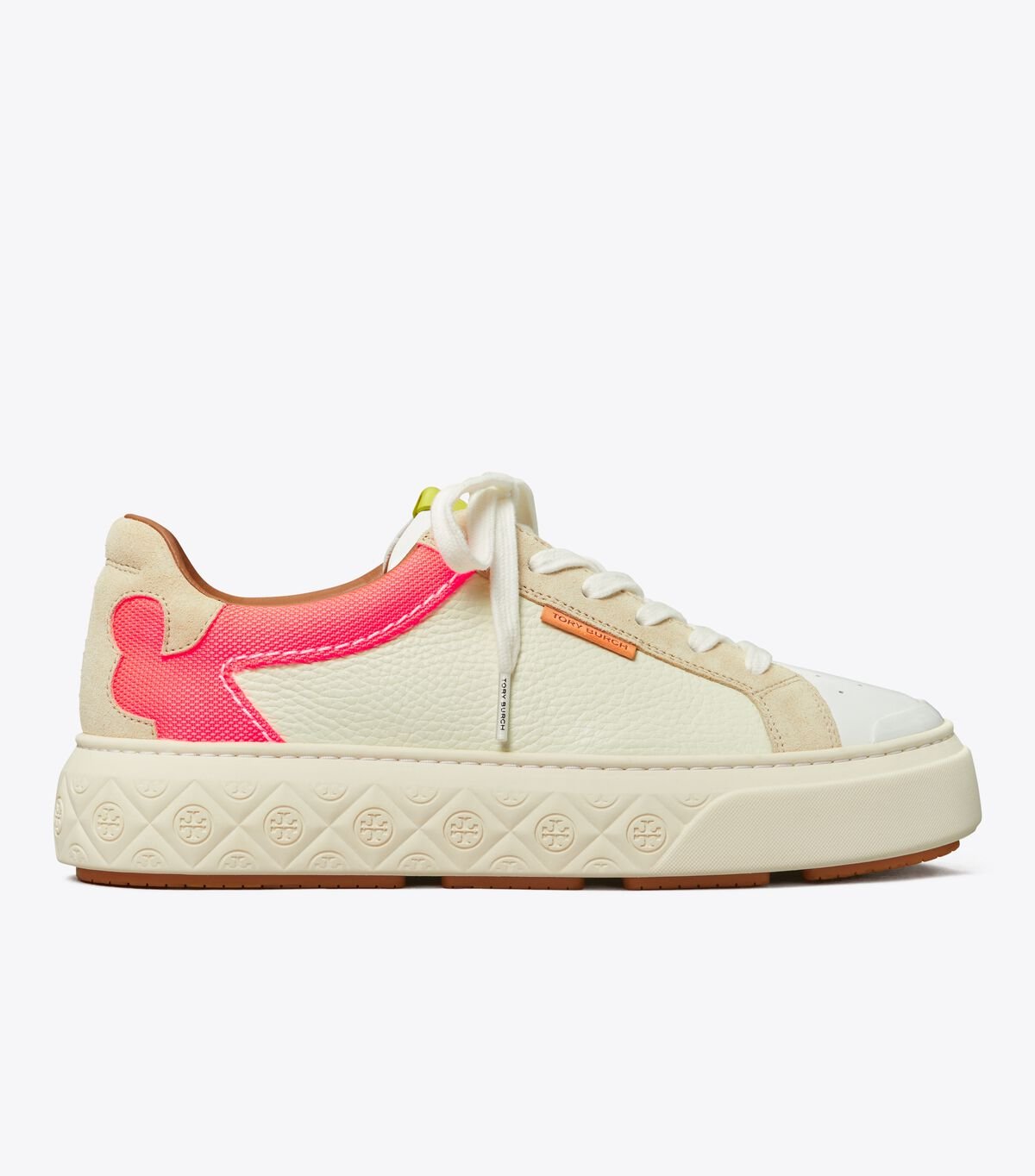 Women's Tory Burch Ladybug Sneakers Cream / Pink | YSEULZ-726 - Tory Burch Outlet Sale