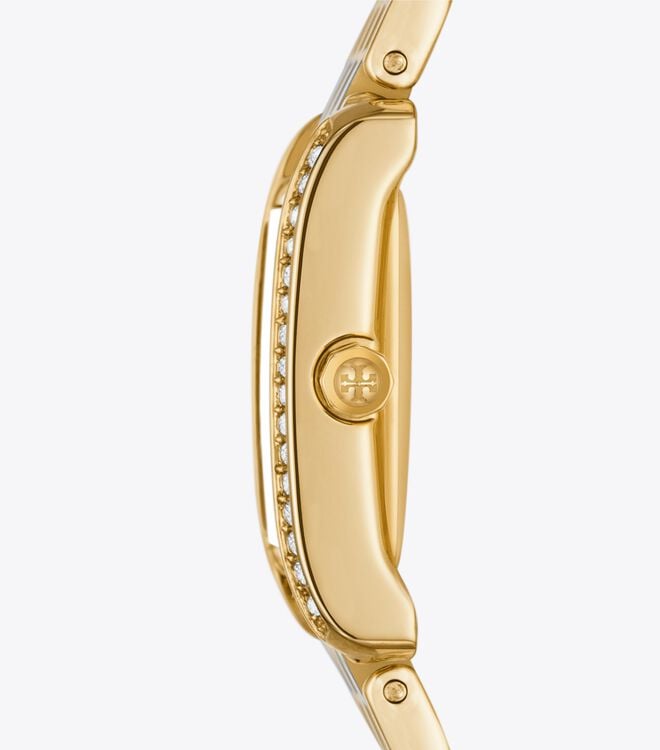 Women's Tory Burch Eleanor Mini stainess Steel Watches Navy | NVWHCO-659 - Tory Burch Outlet Sale