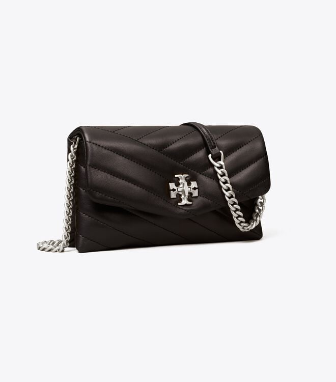 Women's Tory Burch Kira Chevron Chain Mini Bags Black | PTHQSO-597 - Tory Burch Outlet Sale