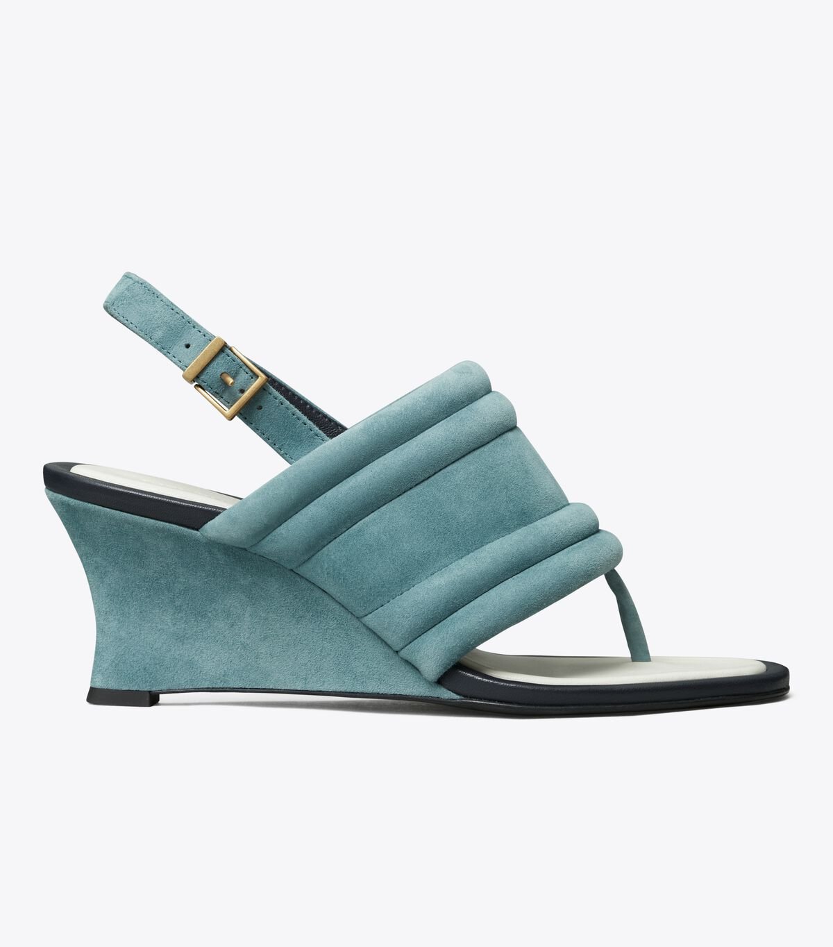 Women's Tory Burch Puffy Wedge Heels Sandals Blue | YALZVF-247 - Tory Burch Outlet Sale
