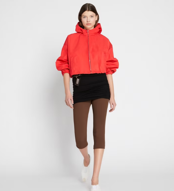 Women's Tory Burch Double-faced Canvas Cropped Jackets Red | VQKASN-849 - Tory Burch Outlet Sale