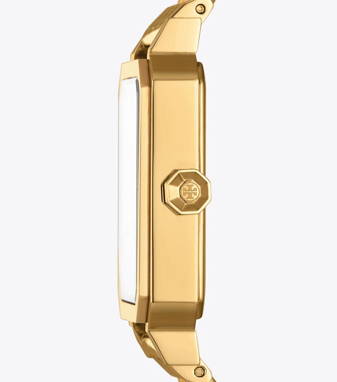 Women's Tory Burch Robinson 27 X 29 Mm Watches Gold | YTRZFA-427 - Tory Burch Outlet Sale