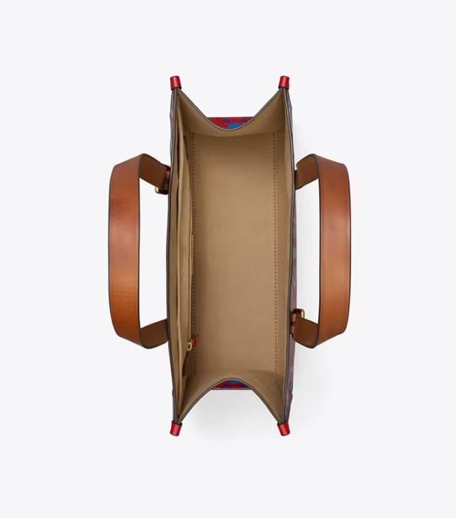 Women's Tory Burch Small T Monogram Contrast Embossed Handbag Red | XIKMPN-523 - Tory Burch Outlet Sale