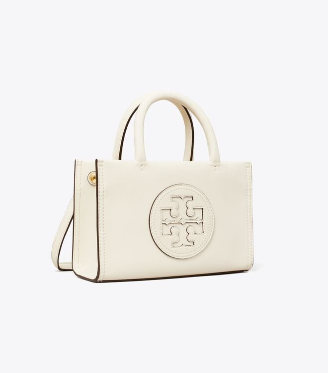 Women's Tory Burch Mini Ella Bio Tote Bags White | DHQEZL-197 - Tory Burch Outlet Sale