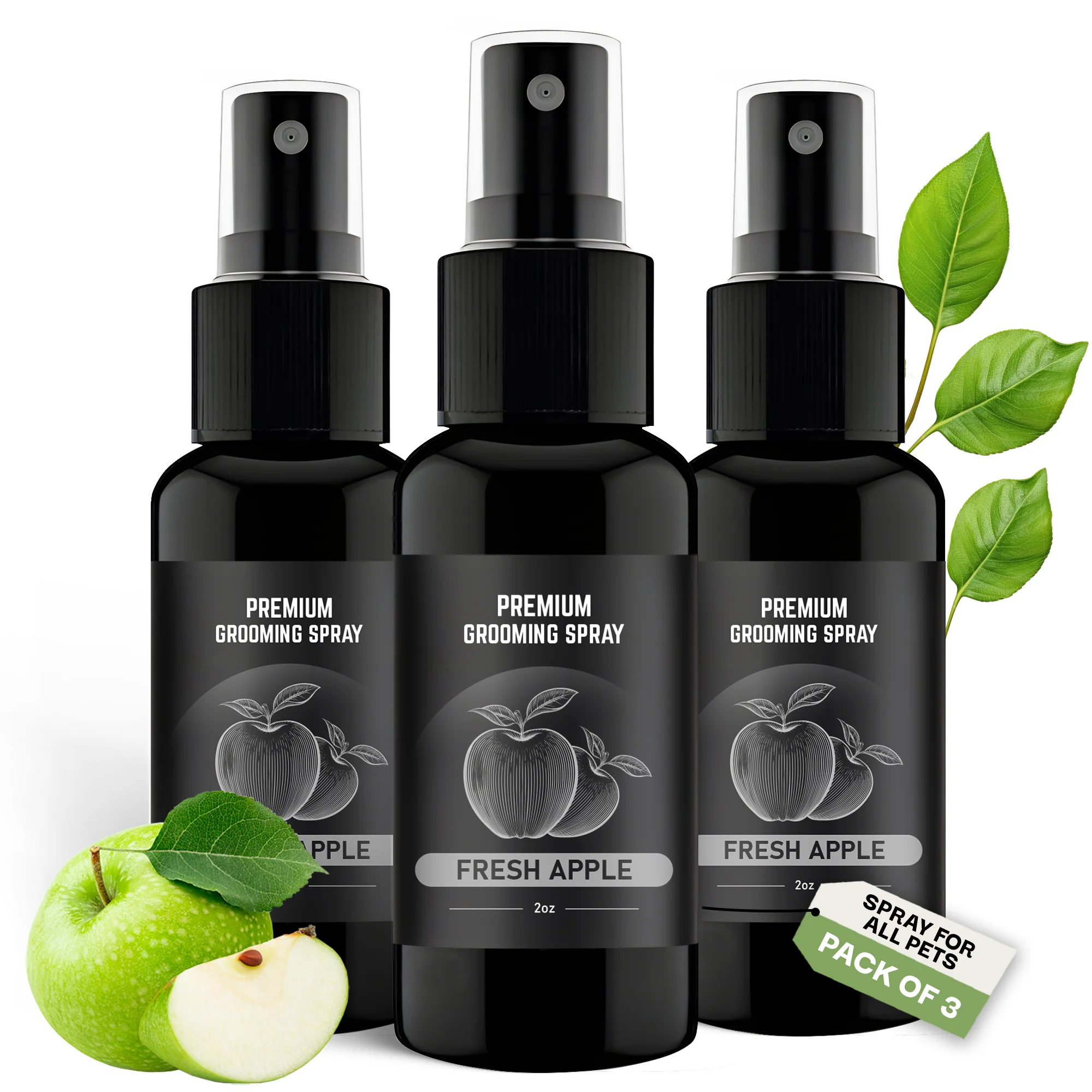 Fresh Apple Premium Grooming Spray (2oz - 3 Pack)