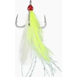 Mustad Feather Triple Grip Tactical Bass Hooks Sz 4 Qty 2 Chartreuse