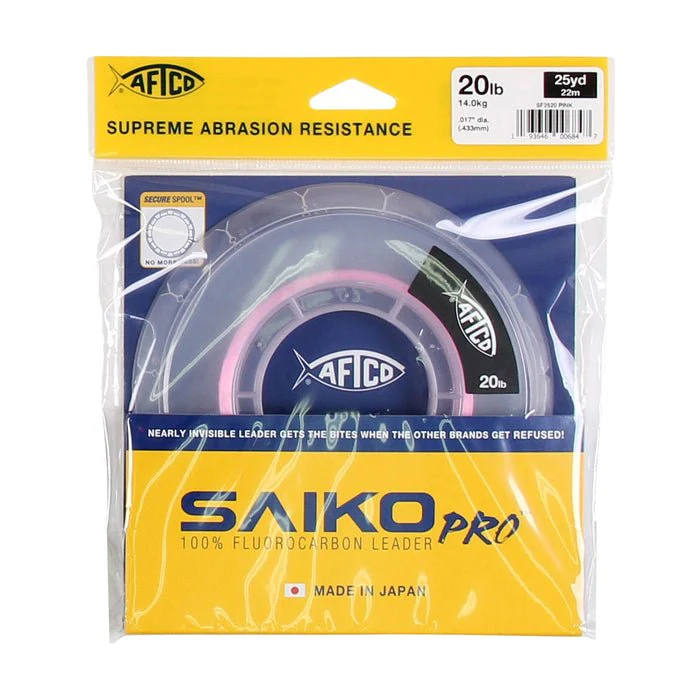Aftco Saiko Pro Fluorocarbon Leader 25Yds