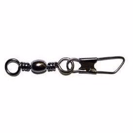 Eagle Claw Barrel Swivel w/Interlock Snap Size 1 Black Qty 20