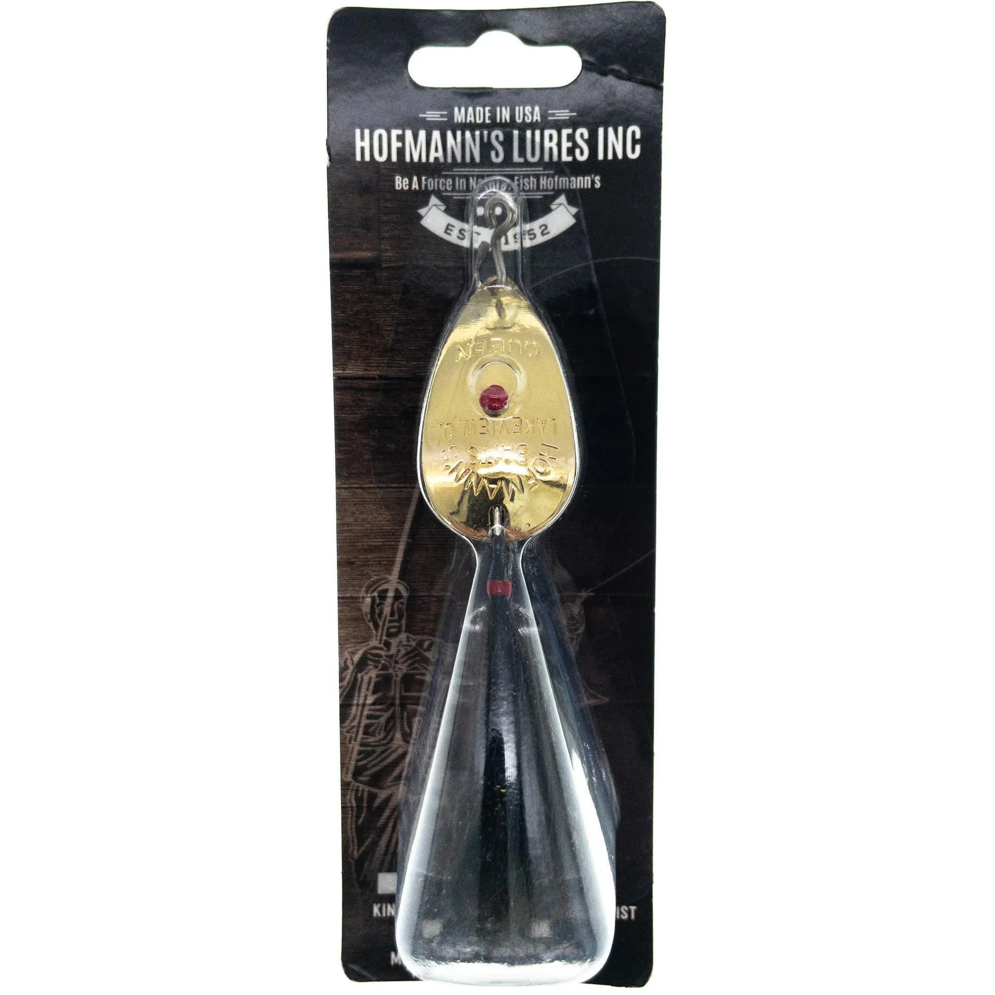 Hofmann's Lures Spinning Queen 1/4 oz. Gold Black