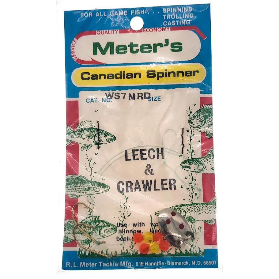 Meter Fishing Tackle Canadian Spinner Leech & Crawler Harness