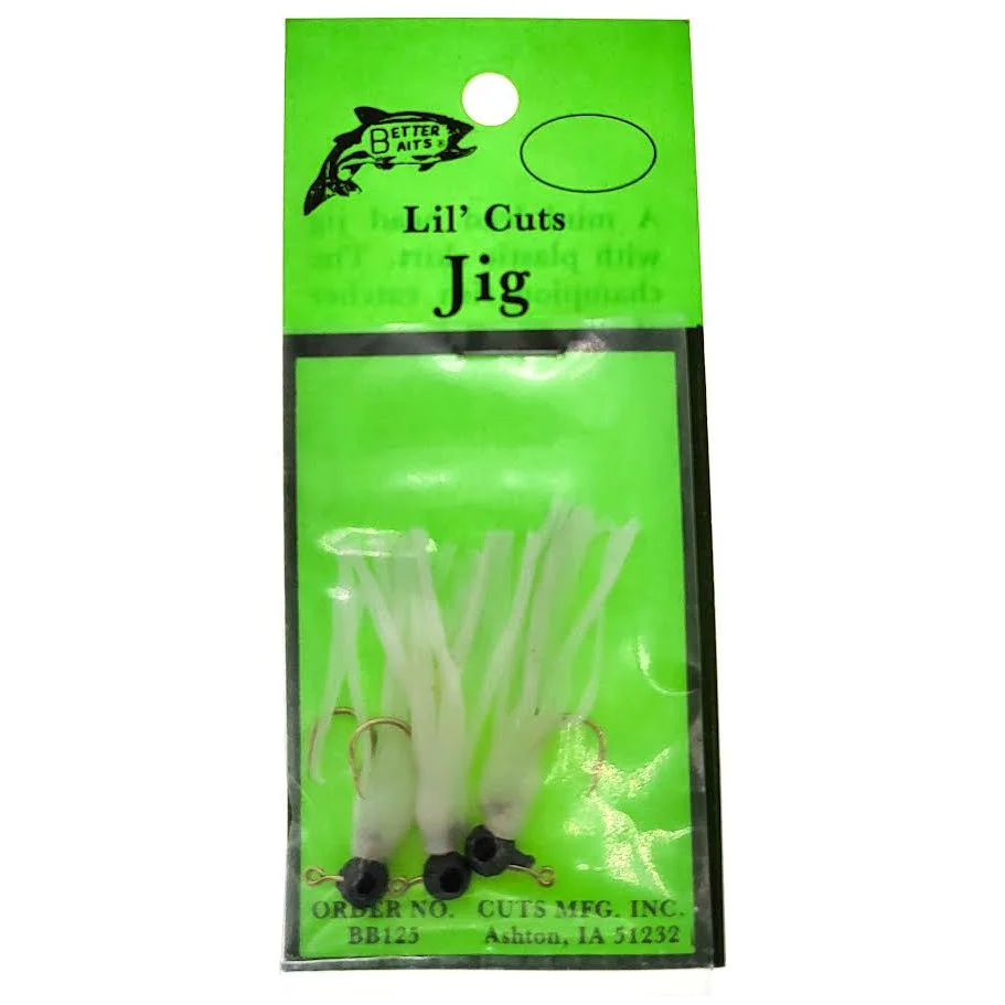 Better Baits Lil' Cuts Jigs 1/32 Oz Qty 3